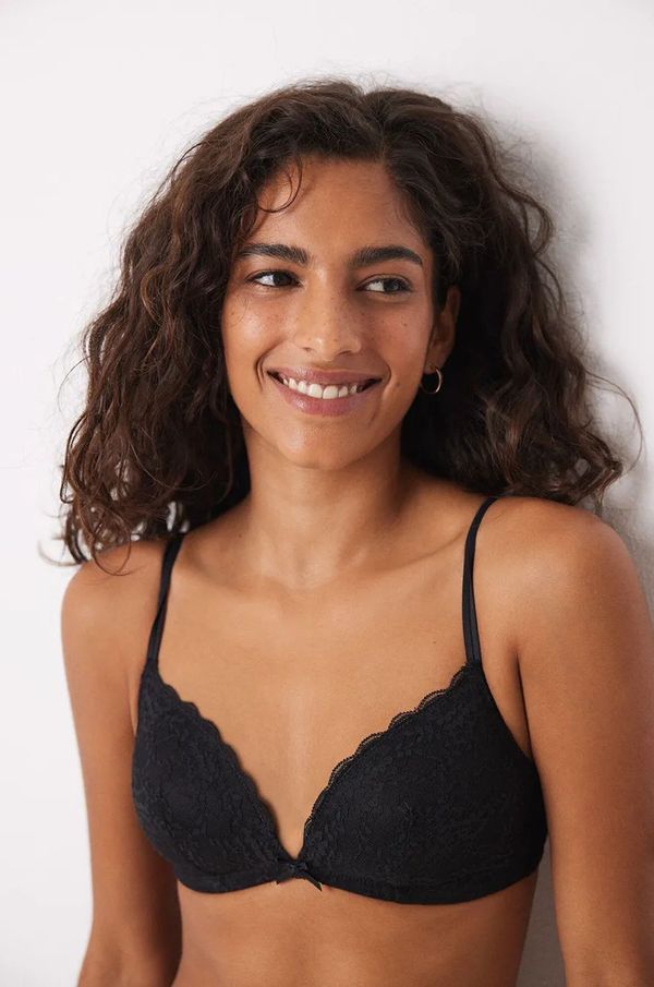 women'secret Modrček women'secret HELANKAS BLACK AND WHITE črna barva, 5668320.5668313