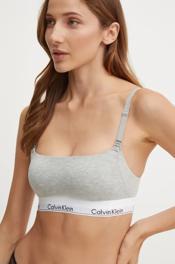 Calvin Klein Underwear Modrček za dojenje Calvin Klein Underwear siva barva, 000QF7905E