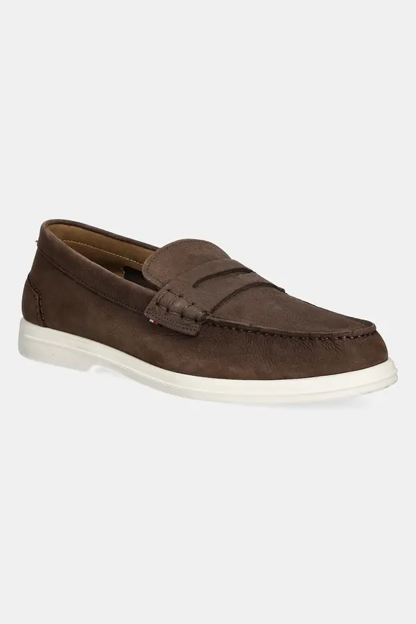 Tommy Hilfiger Mokasini iz nubuka Tommy Hilfiger TOMMY HILFIGER NUBUCK P LOAFER