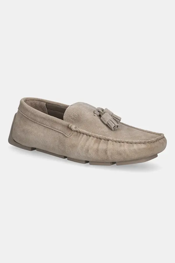 Calvin Klein Mokasini iz semiša Calvin Klein DRIVER TASSELS SU