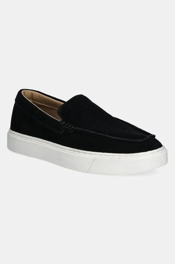 Calvin Klein Mokasini iz semiša Calvin Klein MOCCASIN SUEDE moški, črna barva, HM0HM01794