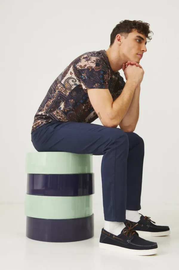 Medicine Mokasini iz semiša Medicine moški, mornarsko modra barva