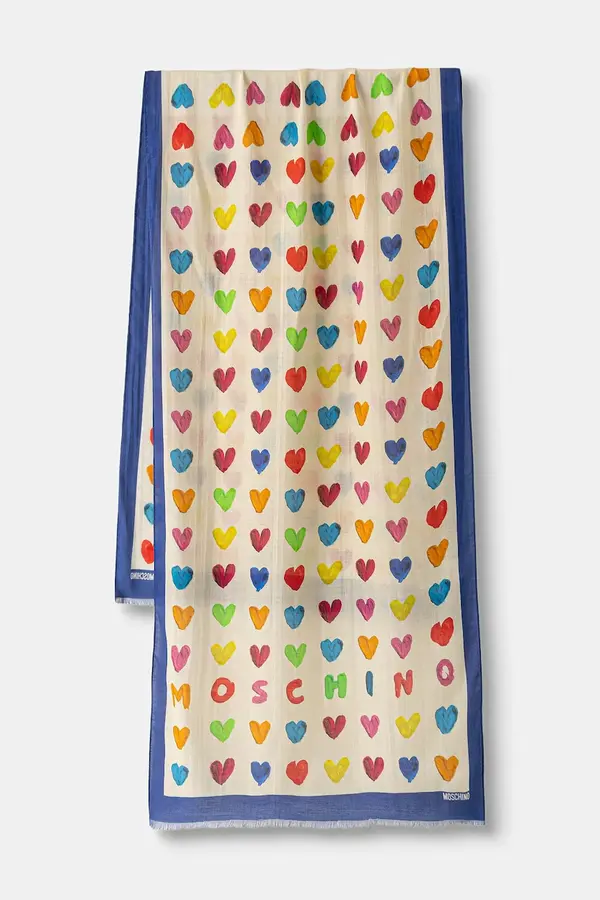 Moschino Moschino eleganten šal ženski z dodatkom kašmirja