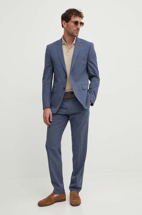 BOSS Moška obleka s primesjo volne BOSS 50521670