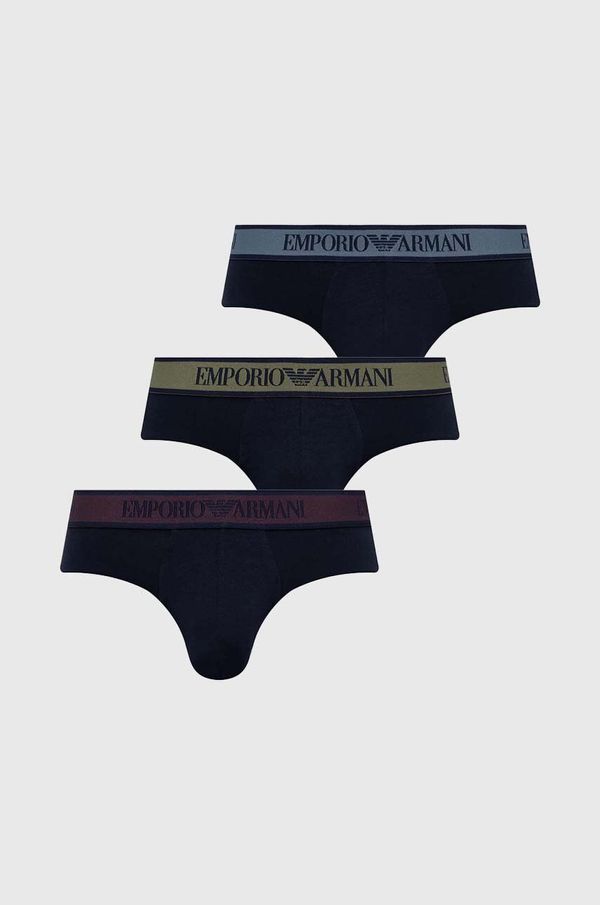 Emporio Armani Underwear Moške spodnjice Emporio Armani Underwear 3-pack moške, mornarsko modra barva, 111734 4F717