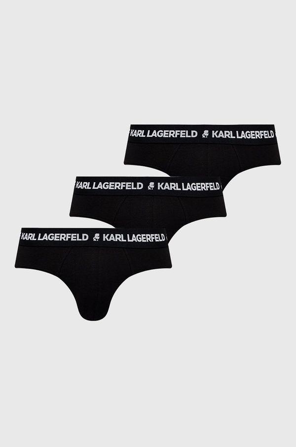 Karl Lagerfeld Moške spodnjice Karl Lagerfeld moške, črna barva