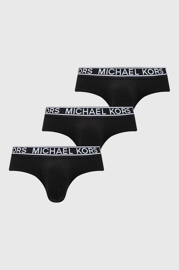 Michael Kors Moške spodnjice Michael Kors 3-pack moški, črna barva