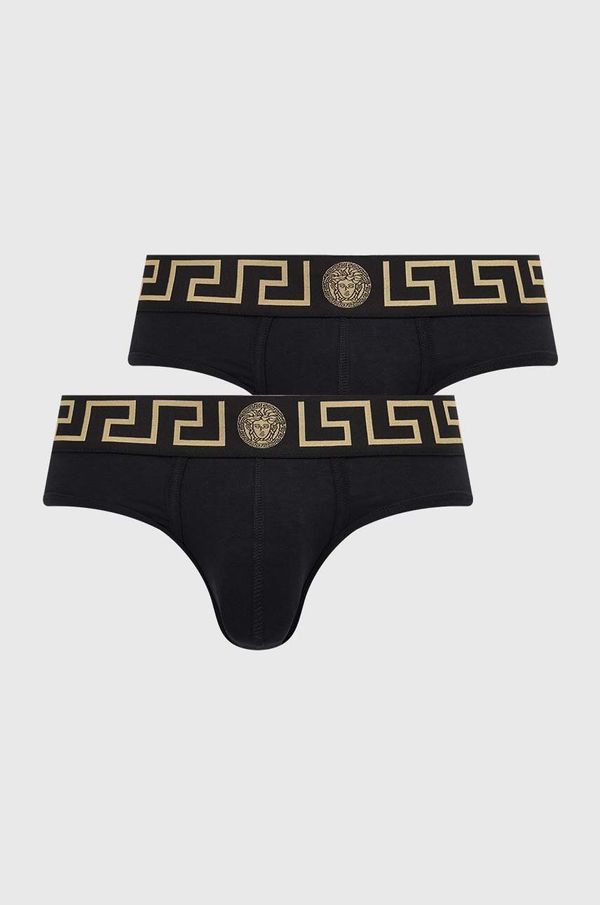 Versace Moške spodnjice Versace 2-pack moške, črna barva, AU10180 1A10011