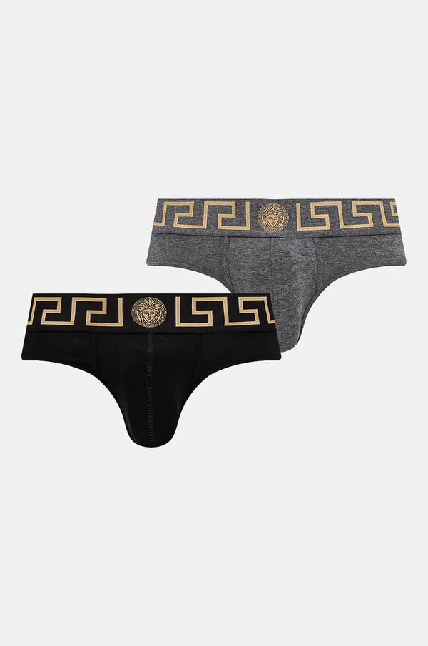 Versace Moške spodnjice Versace 2-pack moške, črna barva, AU10180 1A10011