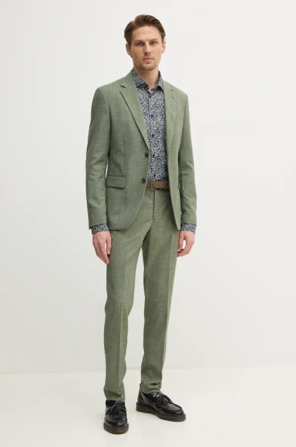 Lindbergh moški obleka Lindbergh moška, zelena barva, 30-606034