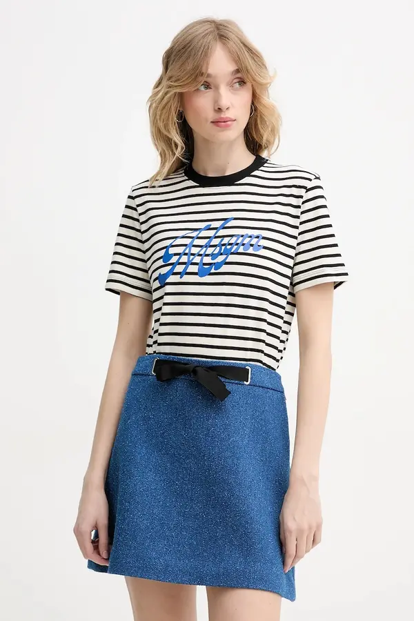 MSGM MSGM Bombažna kratka majica MSGM