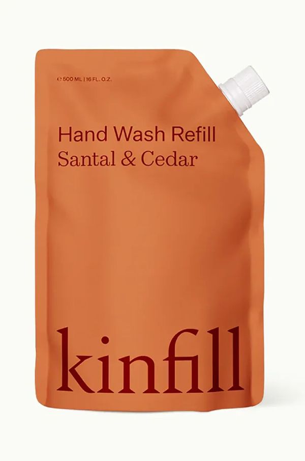 Kinfill Nadomestno polnilo gela za umivanje rok Kinfill Santal & Cedar 500 ml