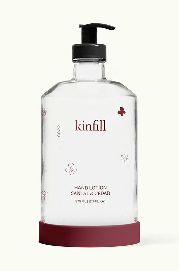 Kinfill Nadomestno polnilo losjona za roke Kinfill Santal & Cedar 375 ml