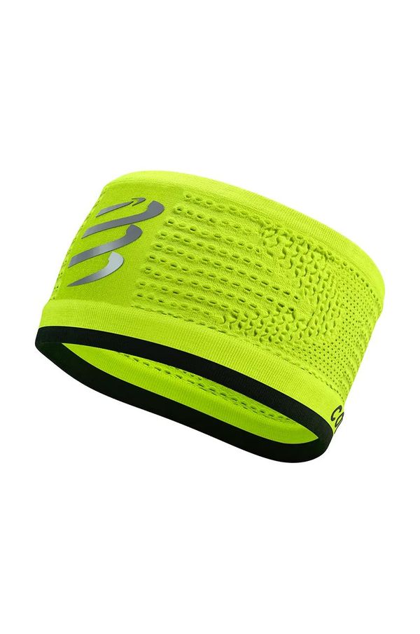 Compressport Naglavni trak Compressport On/Off Flash Fluo zelena barva, XBNU1777