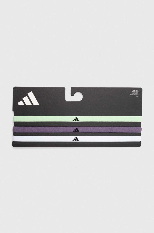 adidas Performance Naglavni trakovi adidas Performance 3-pack zelena barva