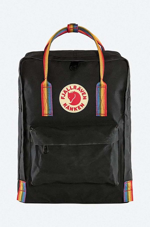 Fjallraven Nahrbtnik Fjallraven Kanken Rainbow črna barva