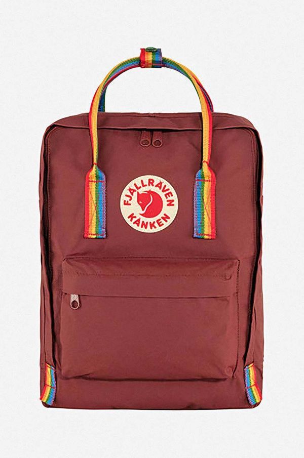 Fjallraven Nahrbtnik Fjallraven Kanken Rainbow rdeča barva