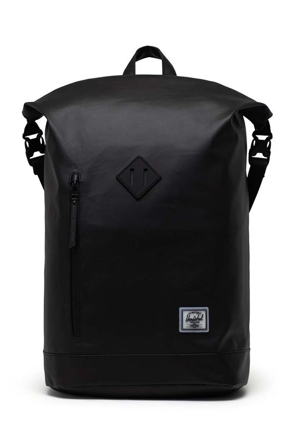 Herschel Nahrbtnik Herschel Roll Top Backpack črna barva