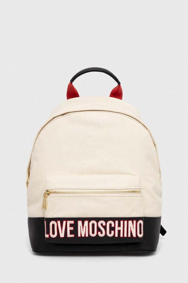 Love Moschino Nahrbtnik Love Moschino ženski, bež barva