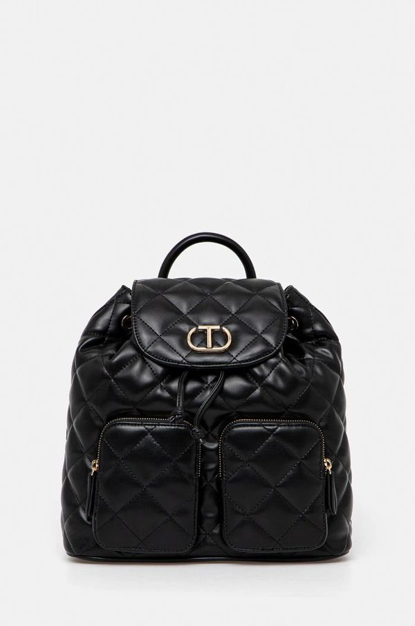 Twinset Nahrbtnik Twinset ženski, črna barva, 251TB7371