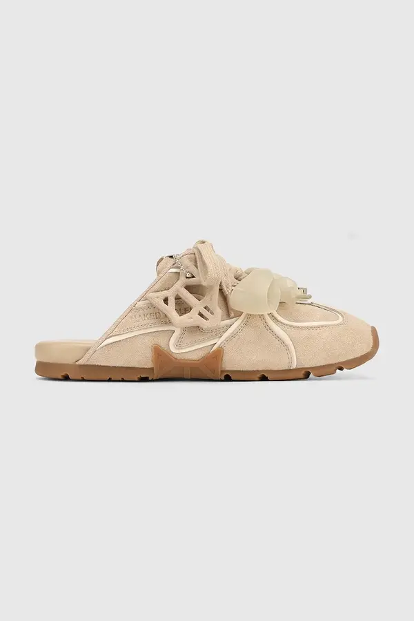 Naked Wolfe Naked Wolfe natikači ženski semiš Admire Off White Suede