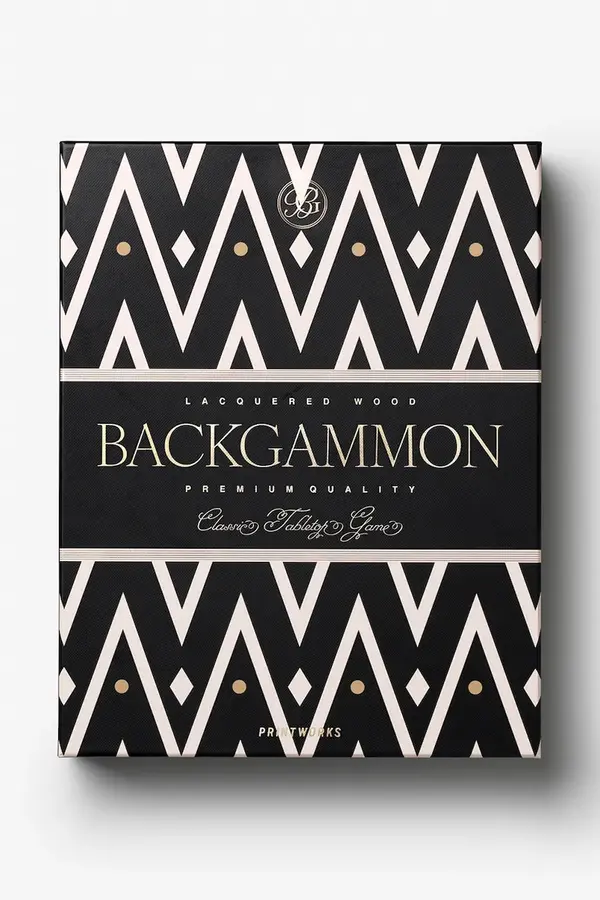 Printworks Namizna igra Printworks Lacquered Backgammon 24 x 31 cm