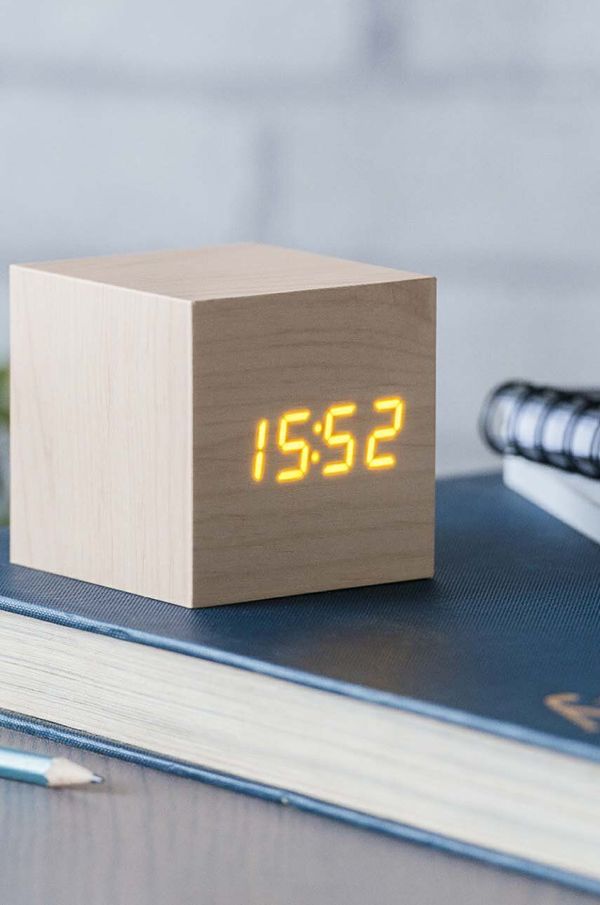 Gingko Design Namizna ura Gingko Design Cube Click Clock