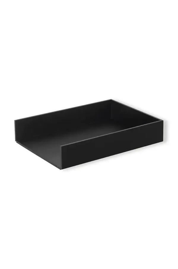 ferm LIVING Namizni organizator ferm LIVING Letter Tray črna barva