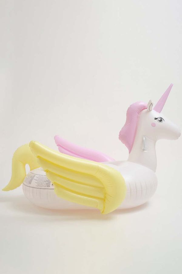 SunnyLife Napihljiva blazina za vodo SunnyLife Luxe Ride-On Float Unicorn Past