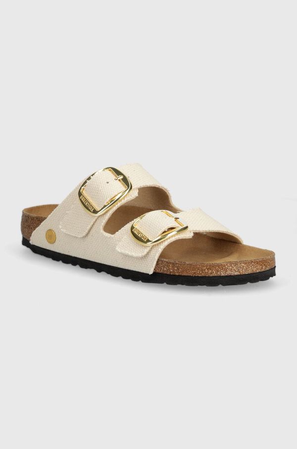 Birkenstock Natikači Birkenstock Arizona Big Buckle ženski, bež barva, 1026726