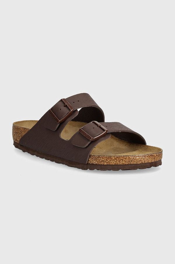 Birkenstock Natikači Birkenstock Arizona moški, rjava barva, 1028133