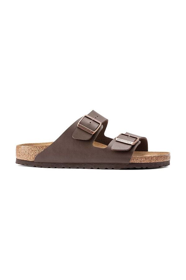 Birkenstock Natikači Birkenstock Arizona ženski, rjava barva, 51703
