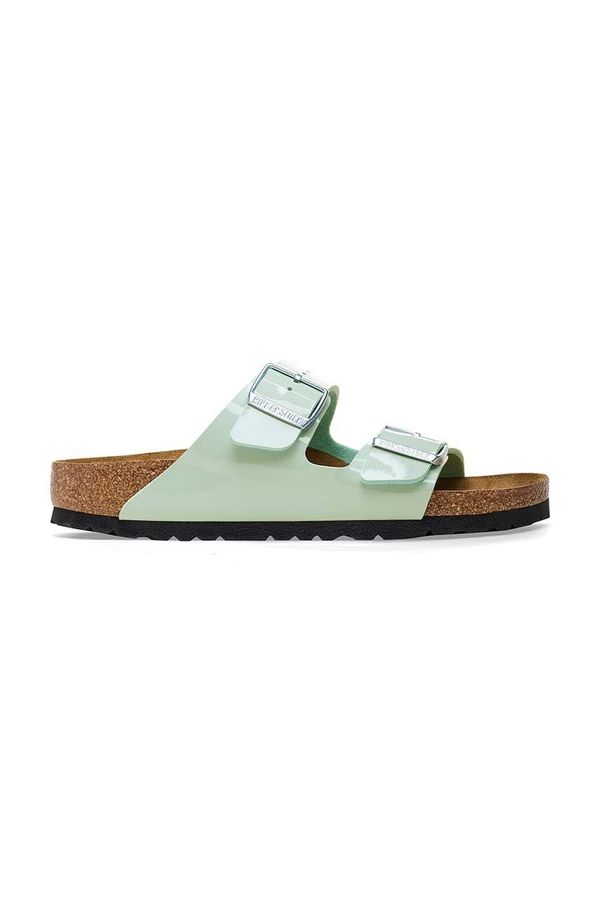 Birkenstock Natikači Birkenstock Arizona ženski, zelena barva, 1026963