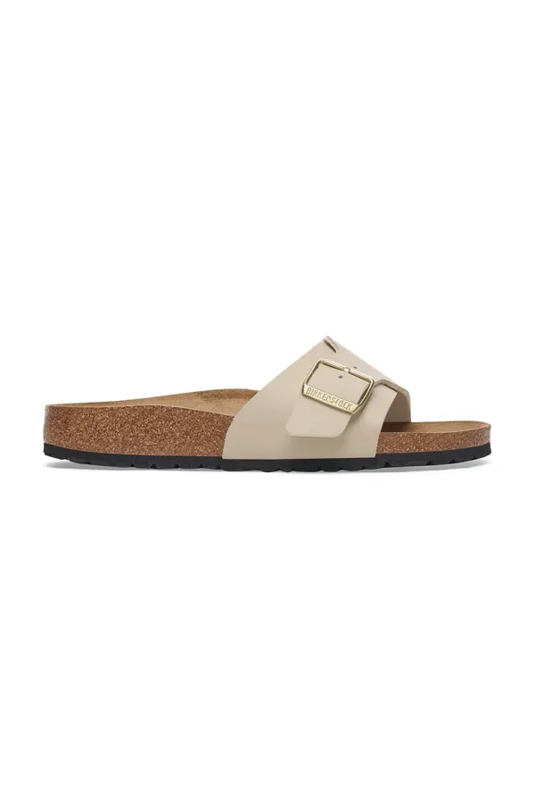 Birkenstock Natikači Birkenstock Catalina Birko-Flor ženski, bež barva, 1029245
