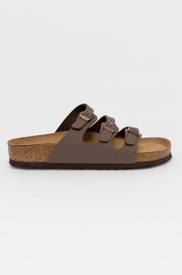 Birkenstock Natikači Birkenstock Florida SFB ženski, rjava barva, 53881