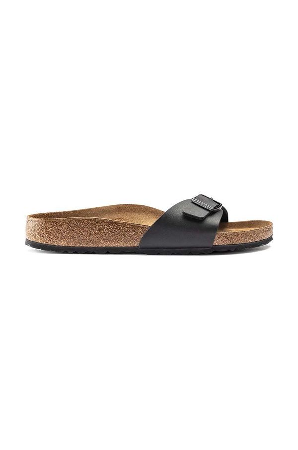 Birkenstock Natikači Birkenstock Madrid ženski, črna barva, 40793
