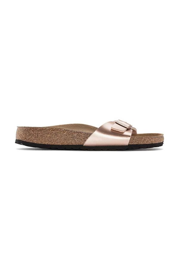 Birkenstock Natikači Birkenstock Madrid ženski, zlata barva, 1023927