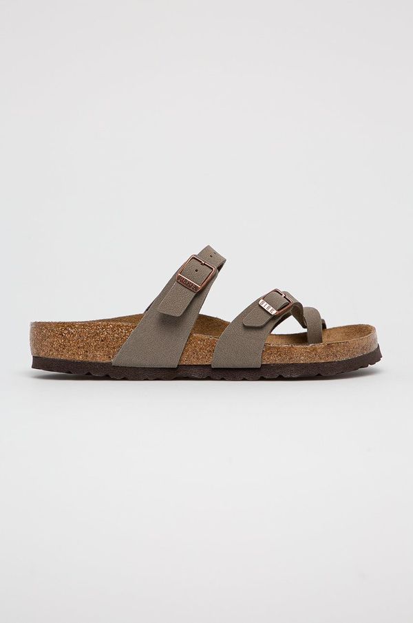 Birkenstock Natikači Birkenstock Mayari ženski, rjava barva, 71071