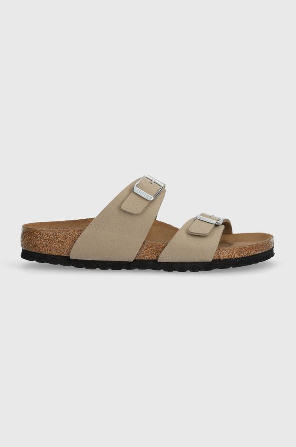 Birkenstock Natikači Birkenstock Sydney ženski, bež barva, 1026700