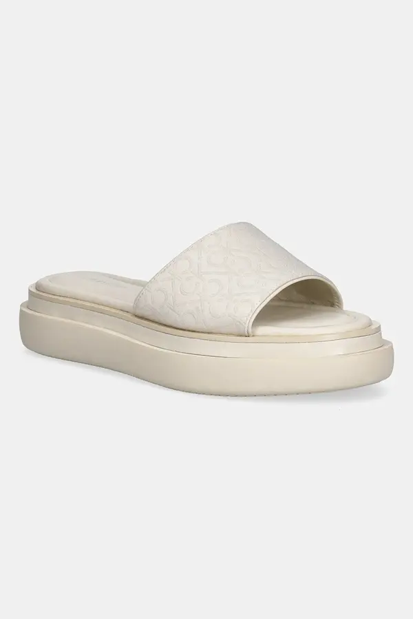 Calvin Klein Natikači Calvin Klein FLATFORM SLIDE - JACQ