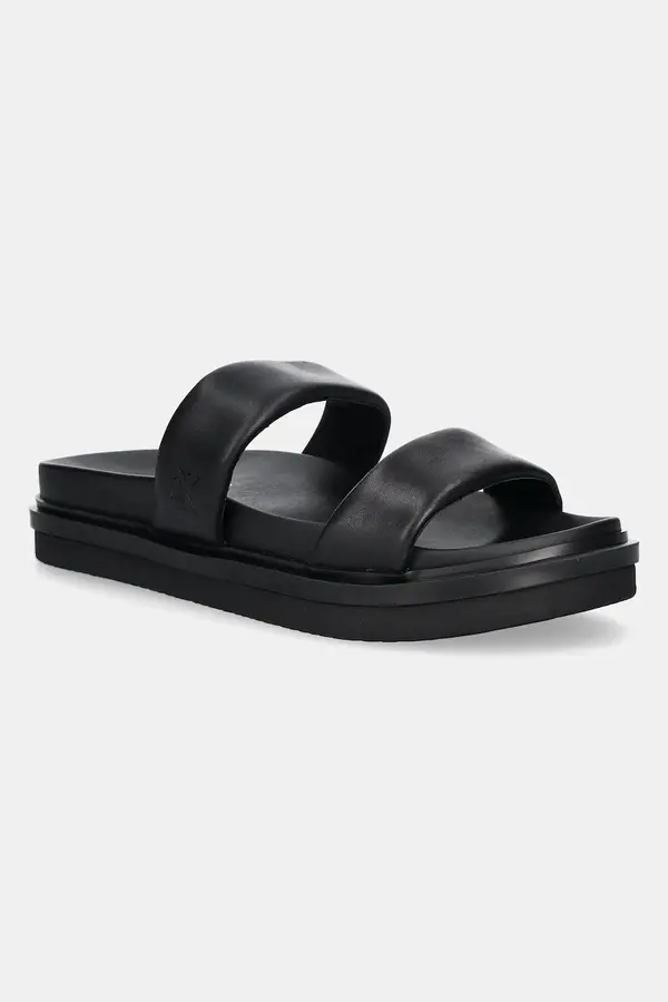 Calvin Klein Jeans Natikači Calvin Klein Jeans FLAT MOLDED DOUBLEBAR SANDAL LTH