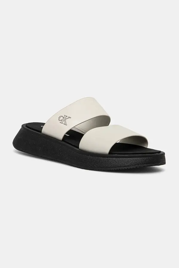 Calvin Klein Jeans Natikači Calvin Klein Jeans SANDAL SLIDE DOUBLE STRAP