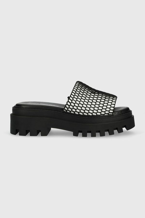 Calvin Klein Jeans Natikači Calvin Klein Jeans TOOTHY COMBAT SANDAL OVER MESH ženski, črna barva, YW0YW00950