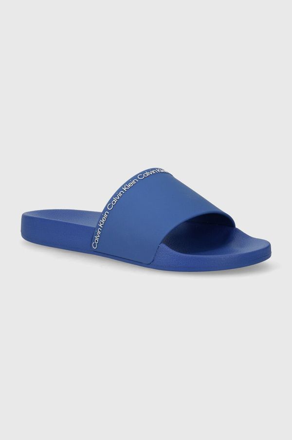 Calvin Klein Natikači Calvin Klein POOL SLIDE RUBBER moški, HM0HM00981