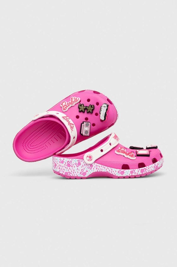 Crocs Natikači Crocs Barbie Classic Clog ženski, roza barva, 208817
