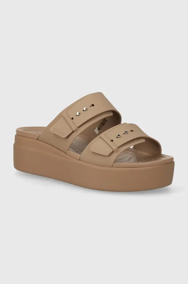 Crocs Natikači Crocs Brooklyn Low Wedge Sandal