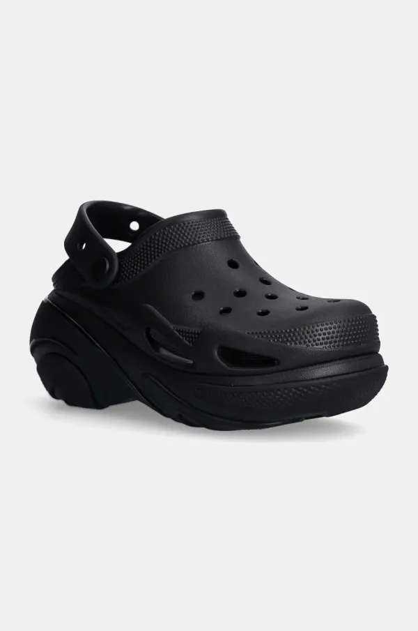 Crocs Natikači Crocs Bubble Crush Clog ženski, črna barva, 210061