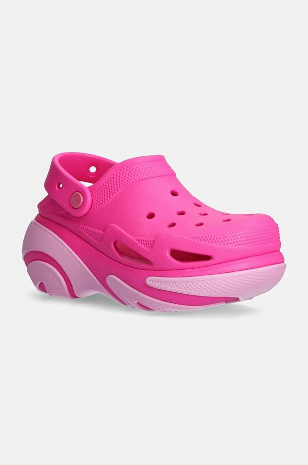 Crocs Natikači Crocs Bubble Crush Clog ženski, roza barva, 210061