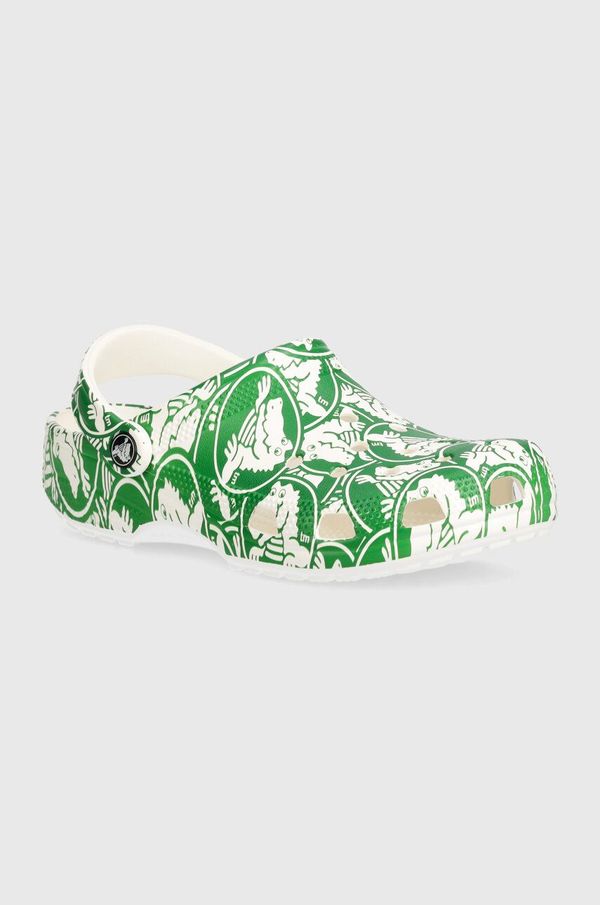 Crocs Natikači Crocs Classic Duke Print Clog ženski, zelena barva, 210003