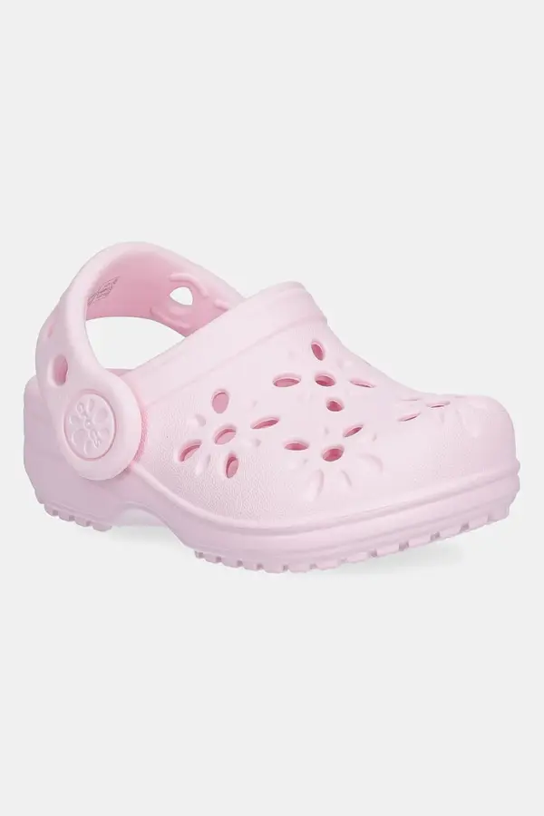 Crocs Natikači Crocs CLASSIC FLORAL CUT OUT CLOG KIDS